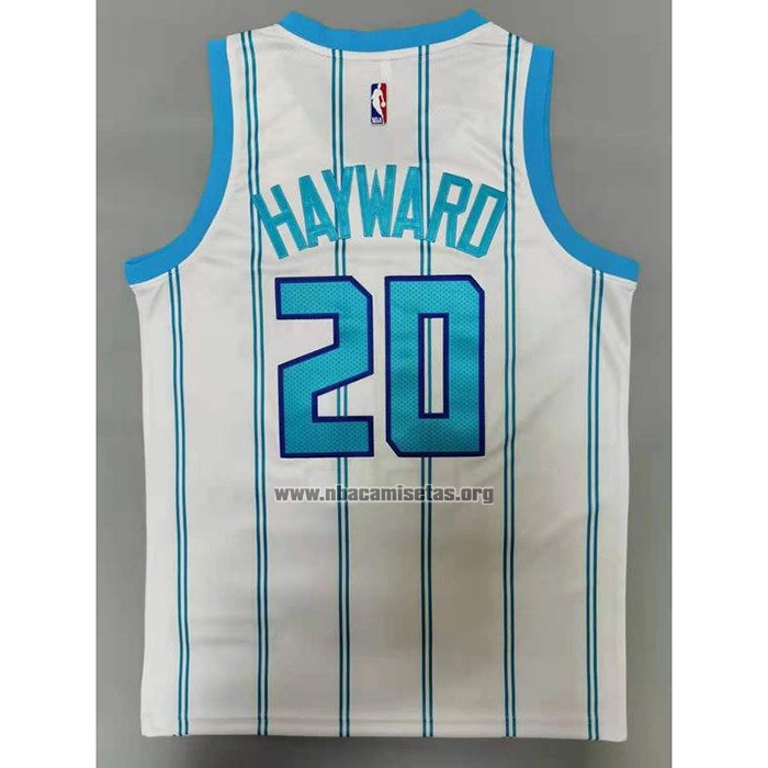 Camiseta Charlotte Hornets Gordon Hayward NO 20 Association 2020-21 Blanco
